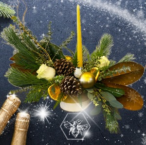 Designers Choice Candle Holiday Centerpiece Table Centerpiece