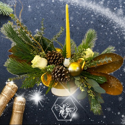 Designers Choice Candle Holiday Centerpiece Table Centerpiece