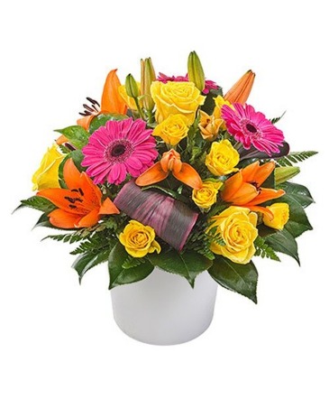 Designers Choice Ceramic Container Arrangement in Summerville, GA | Chattooga Florist
