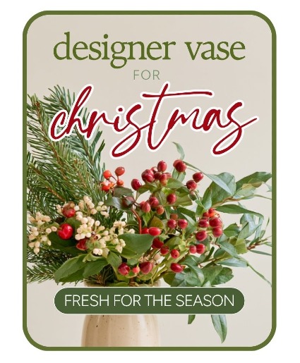 Designer's Choice Christmas Blooms Flower Arrangement