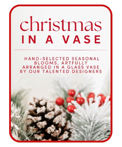 Designer's Choice Christmas Vase Arrangement Floral Arrangement