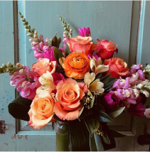 Designer's Lively Custom Arrangement  Seasonal Vase Arrangement 