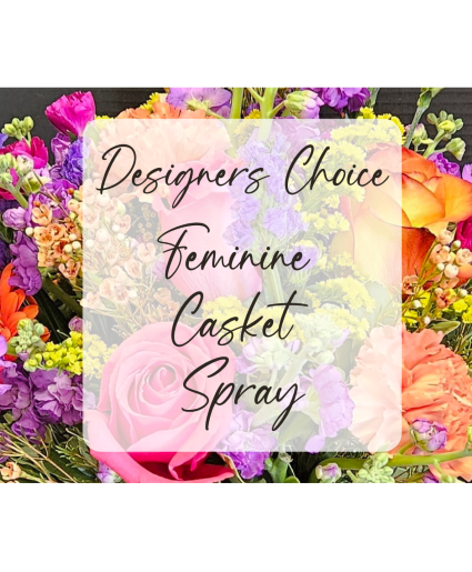 Designers Choice  Feminine Casket Spray