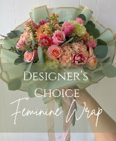 Designer's Choice Feminine Wrapped Bouquet Wrapped Bouquet