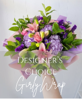 Designer's Choice Girly Wrapped Bouquet Wrapped Bouquet