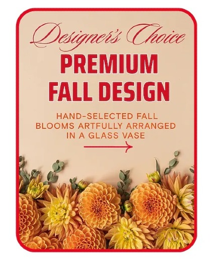 Designer's Choice Luxe Fall Design Flower Arrangement