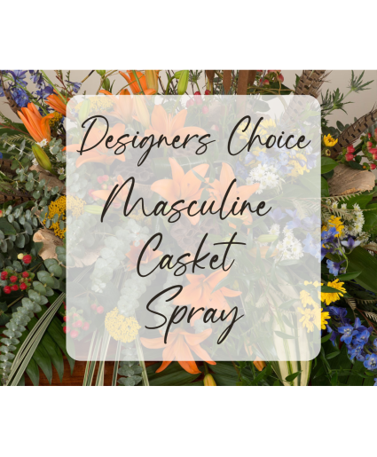 Designers Choice Masculine Casket Spray