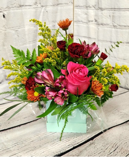 Designers Choice Mini Trendy Boxed Arrangement (EXAMPLE)