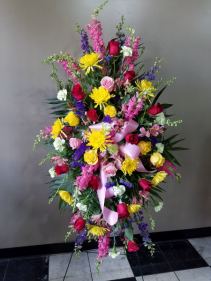 Designers Choice - Mix of Fresh Flowers Standing Spray