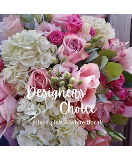 DESIGNERS CHOICE mixed pink & white florals 