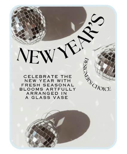 Designer's Choice New Year's Arrangement Flower Arrangement