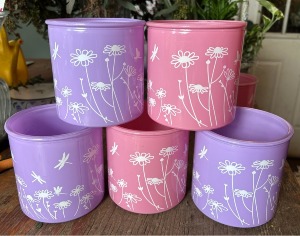 Designer's Choice- Pastel Wildflower Glass cylinder