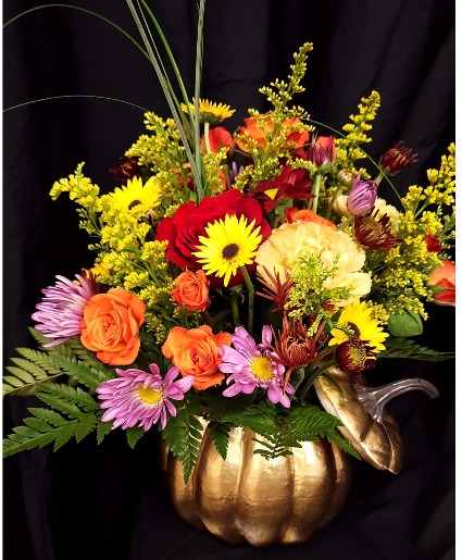 Designers Choice Pumpkin Arrangement 