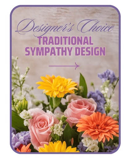 Designer's Choice - Traditional Sympathy Design Flower Arrangement