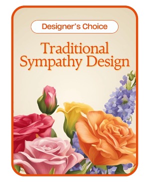 Designer's Choice - Traditional Sympathy Design Flower Arrangement