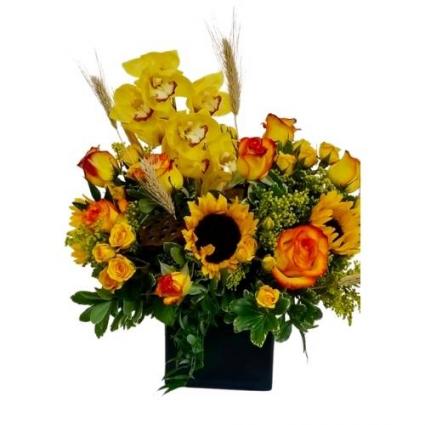 Autumn Song Vase arrangement.
