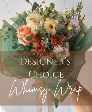 Designer's Choice Whimsy Wrapped Bouquet Wrapped Bouquet
