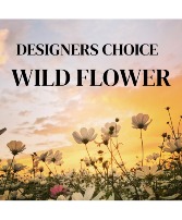 Designers Choice Wild Flower Arrangement vased arrangement