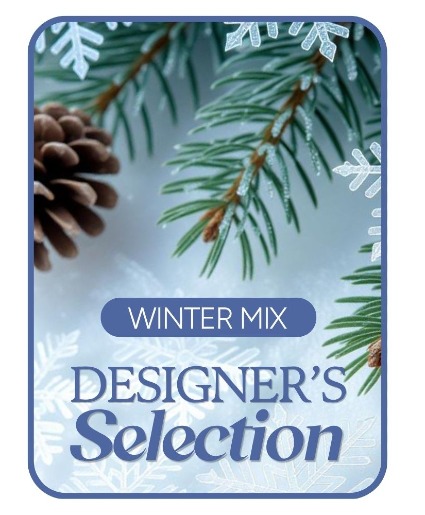 Designer's Choice Winter Flowers Flower Arrangement