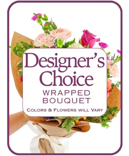 Designer's Choice Wrapped Bouquet 