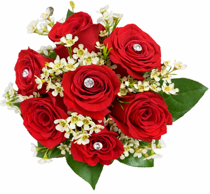 Diamond Kiss Hand Held Bouquet