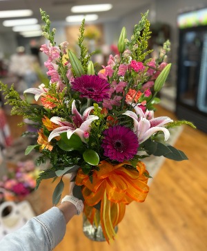 Bursting with Spring Flower Arrangement