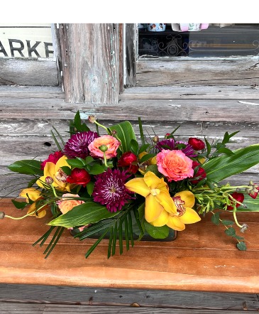 Dining in the Tropics Centerpiece Fresh Flower Arrangement in Key West, FL | Petals & Vines
