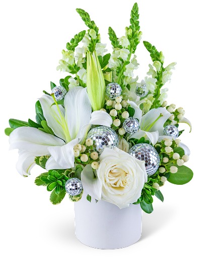 Disco at Midnight Flower Arrangement