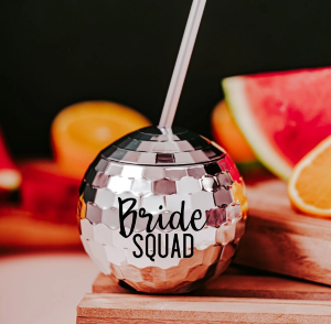 Disco Ball Bridal Party Tumbler 
