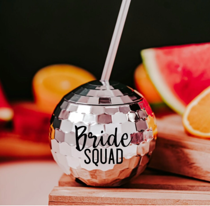 Disco Ball Bridal Party Tumbler 