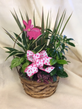 Dish Garden Dressed for Easter 
