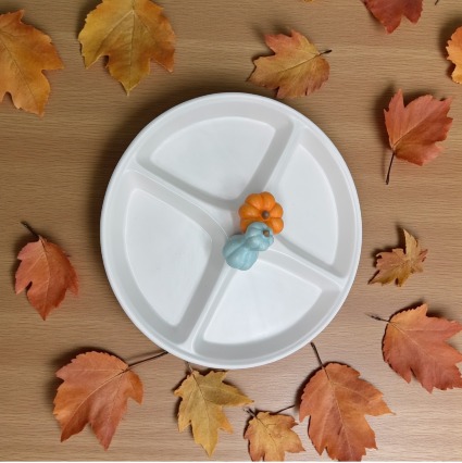 Divided Pumpkin Platter 