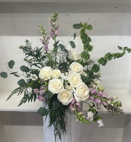DIVINE CRYSTAL CROSS TRIBUTE Funeral Flowers