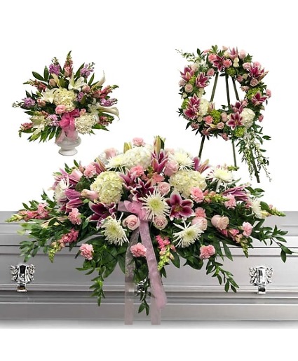 Divine Pink and White 3 pc set 3 pc set