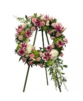 Divine Pink and White Wreath