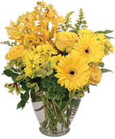 Divinely Golden Flower Arrangement