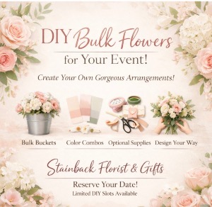 DIY Bulk Flowers Minimum of 3 buckets or Minimum $