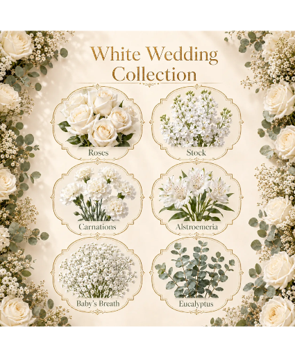 DIY Wedding Flowers - White 