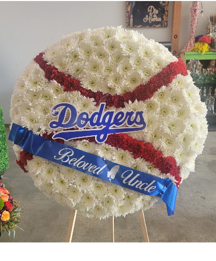 dodger baseball 2 sizes available