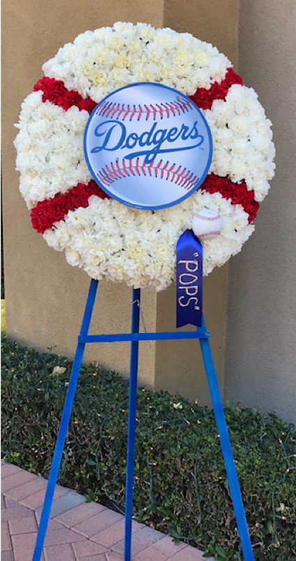 Dodgers Baseball Wreath 