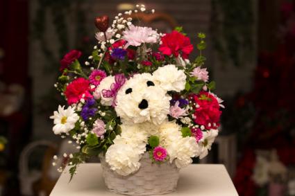 Valentine Puppy Love Arrangement