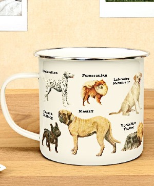 Dogs Enamel Mug 
