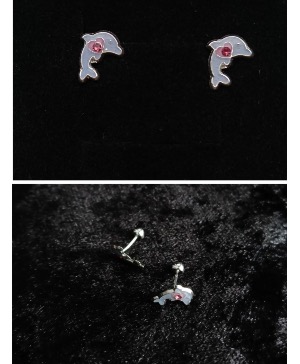 Dolphin Stud Earrings  