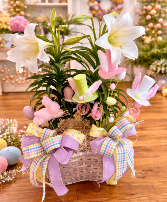 Double Basket with Lilies 