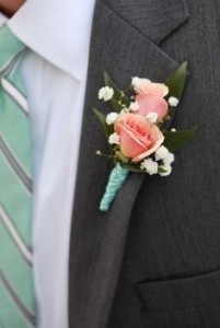 Double Bloom Spray Rose Boutonniere A Davis Floral Design in Jacksboro, TX | AMBROSE FLORAL DESIGNS