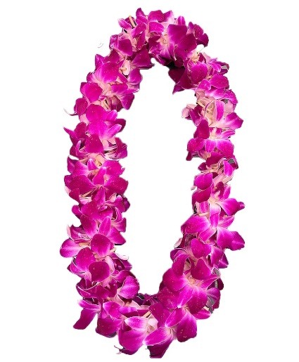 Double Dendrobium Orchid  Lei