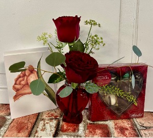 Double Heart Rose  Special Combo