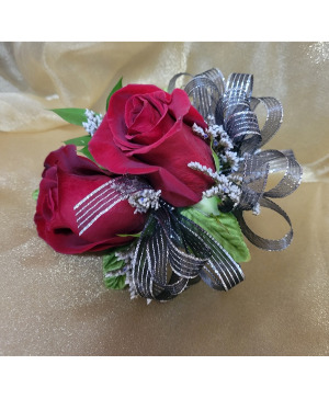 Double Rose Corsage Corsage