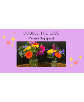Double the Love Combination Floral Arrangements
