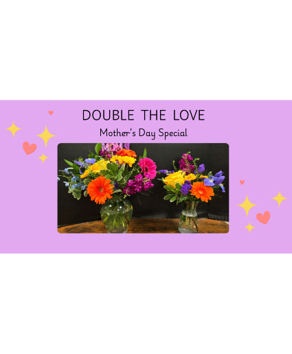 Double the Love Combination Floral Arrangements